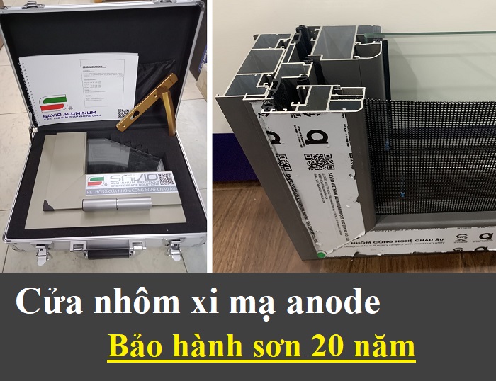 Cửa nhôm xi mạ anode